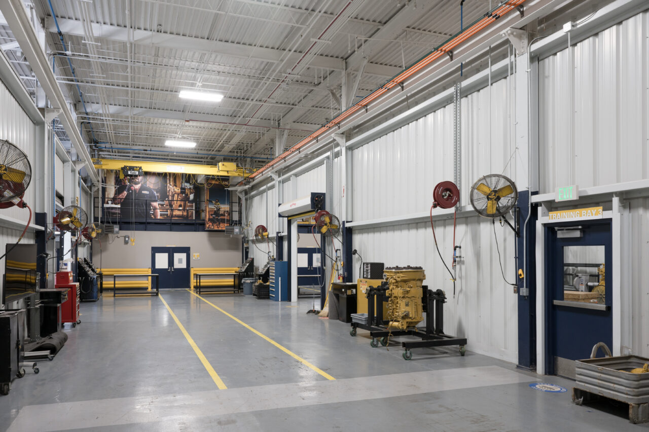 repair simulation and training facility constructed for Thompson Tractor in Birmingham, AL